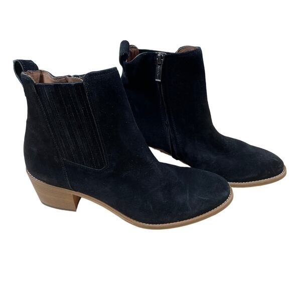 Paul Green Shoes - Paul Green Sante Black Suede Side Zip Bootie Women's 7 (US 9.5) New Without Box